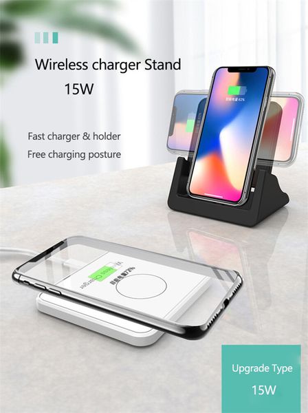 Бездротова зарядка-трансформер 2 в 1 10W для iPhone, Samsung 41030 фото