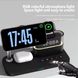 Бездротова док-станція з годинником 3 in 1 QINETIQ Blue neon series QN-9 for iPhone Magsafe 23080 фото 2