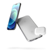Станція бездротової зарядки 2 в 1 для техніки Apple iPhone/AirPods Zens Dual Aluminium White 30W USB-C PD
