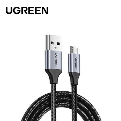 Кабель UGREEN US290 USB 2.0 A to Micro USB Cable Nickel Plating Aluminum Braid 2m (Black) (UGR-60148) UGR-60148 фото