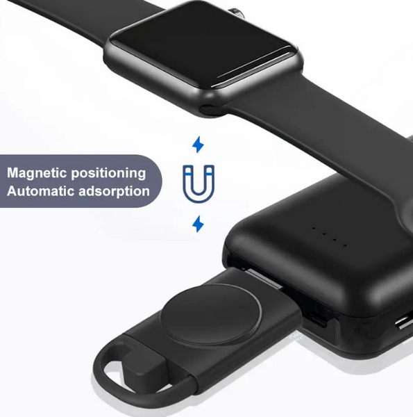 Брелок бездротовий зарядний пристрій QINETIQ magnetic wireless charger for apple watch 70020 фото