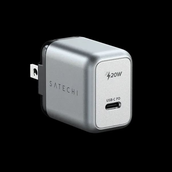 Мережевий адаптер для заряджання техніки Satechi 20W USB-C PD Wall Charger Space Gray (ST-UC20WCM-EU)