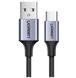 Кабель UGREEN US288 USB-A 2.0 to USB-C Cable Nickel Plating Aluminum Braid 2m (Black) (UGR-60128) UGR-60128 фото 1