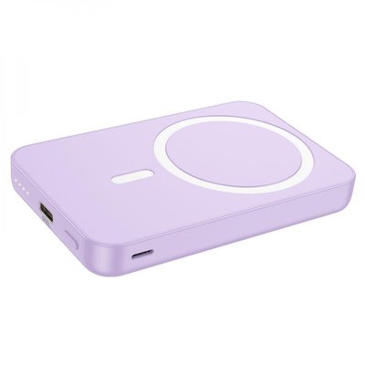Power Bank Hoco J109 PD20W Easy Wireless Fast Charging 5000mAh Magsafe для Apple iPhone 12/15 Pro Max Фиолетовый 6931474791375 фото
