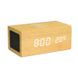 Деревянная беспроводная зарядка с Bluetooth-колонкой и часами Wood QINETIQ 10W 31091 фото 1
