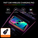 Автомобільний бездротовий зарядний килимок з RGB підсвічуванням QINETIQ A8 RGB 15W Car Wireless Pad&Airpods 12030 фото 3