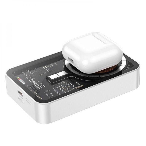 Power Bank Hoco Q10A PD20W Wireless Fast Charging 10000mAh Magsafe для Apple iPhone 12/15 Pro Max Белый 6931474785091 фото