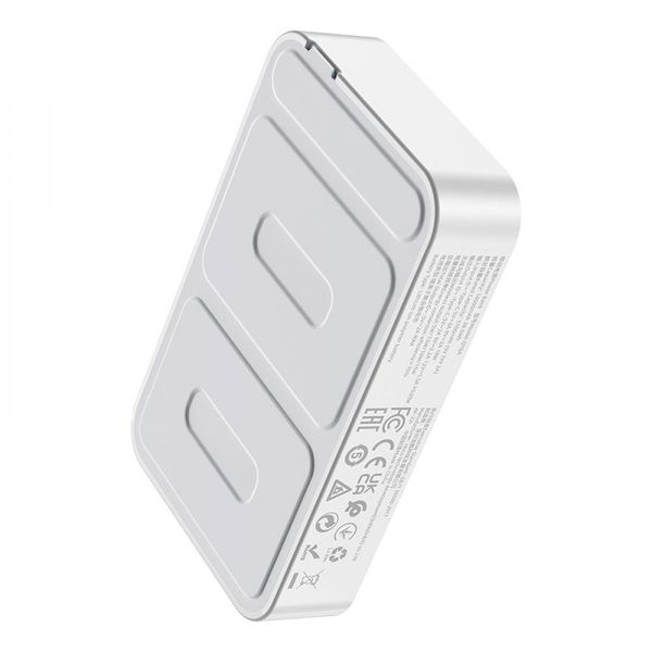 Power Bank Hoco Q10A PD20W Wireless Fast Charging 10000mAh Magsafe для Apple iPhone 12/15 Pro Max Білий 6931474785091 фото