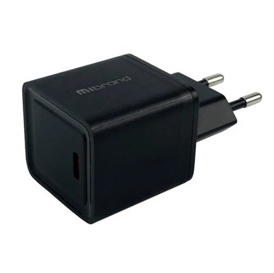 Мережевий зарядний пристрій Mibrand MI-31 GaN 30W Travel Charger USB-C Black MIWC/31CB фото