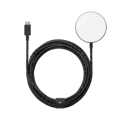 Магнитное беспроводное зарядное устройство для Apple iPhone 12-15 Magsafe Native Union Snap Magnetic Black SNAP-WL-COS фото