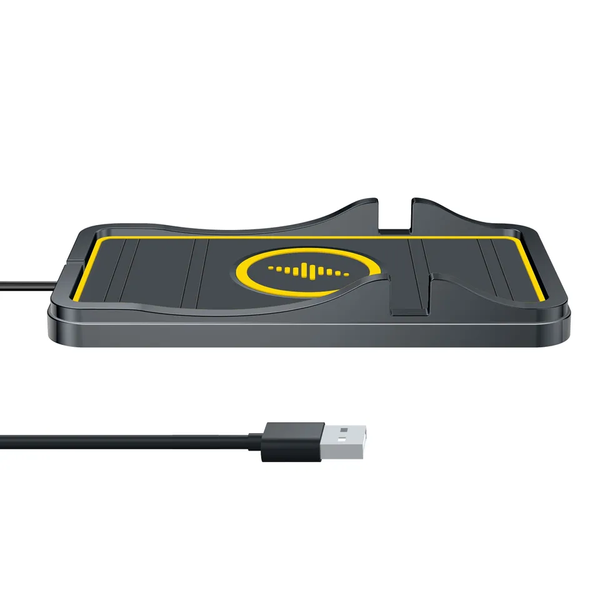 Силіконовий килимок в авто з бездротовою зарядкою QINETIQ Anti Slip A7 15W (New Design) 12050 фото