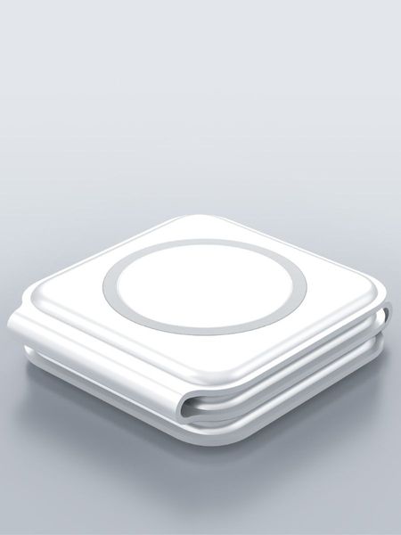 Магнітний бездротовий ЗП 3 в 1 для iPhone 13/12/Apple Watch/AirPods for Magsafing Trio Charing dock, Білий, Білий