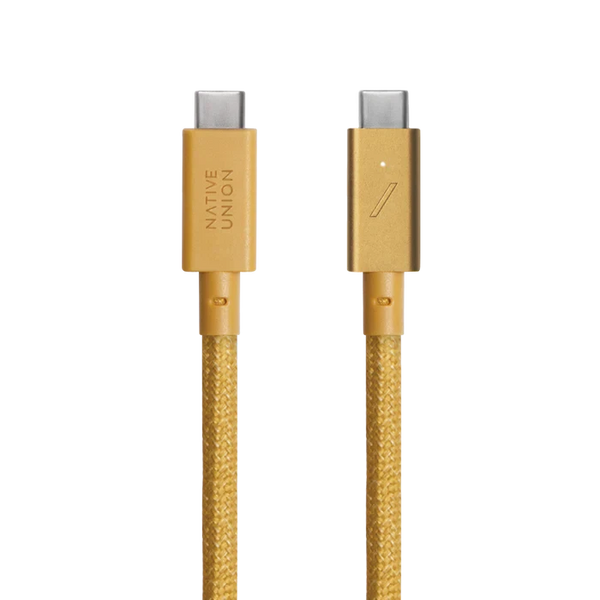 Кабель для зарядки та передавання даних 2.4 метра USB-C to USB-C Native Union Belt Cable Pro 240W Kraft BELT-PRO2-KFT-NP фото