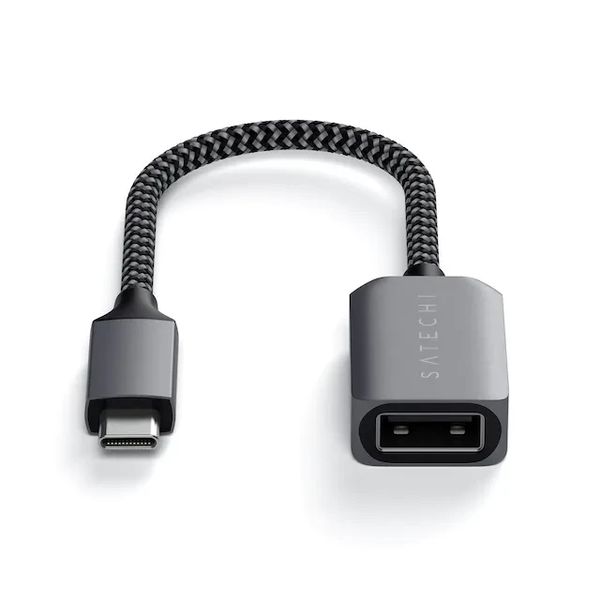 Адаптер передачі даних Satechi USB-C to USB 3.0 Adapter Cable Space Gray (ST-UCATCM) ST-UCATCM фото