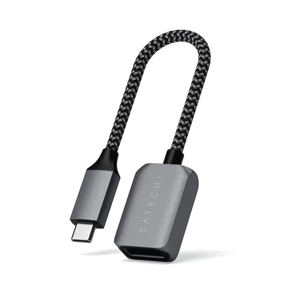 Адаптер передачі даних Satechi USB-C to USB 3.0 Adapter Cable Space Gray (ST-UCATCM) ST-UCATCM фото