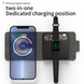 Складна бездротова зарядна станція 2 в 1 для iPhone та Apple Watch Magsafe T02 15W 21120 фото 4