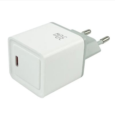 Сетевое зарядное устройство Mibrand MI-31 GaN 30W Travel Charger USB-C White MIWC/31CW фото