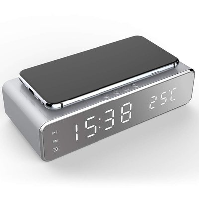 Часы с беспроводной зарядкой Fast wireless charger&clock QINETIQ 2000 10W 31022 фото