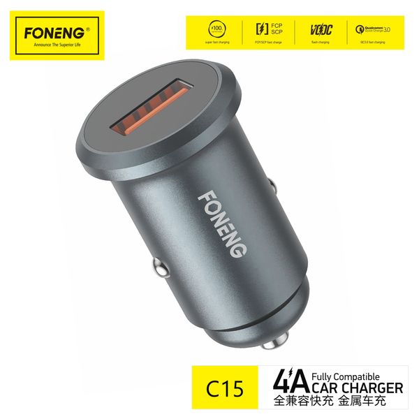Автомобильное зараядное устройство в прикуриватель Foneng C15 USB-A Car Charger 20W 81300 фото
