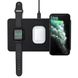 Док-станція бездротової зарядки Apple iPhone/iWatch/AirPods Satechi Trio Gray ST-X3TWCPM фото 1