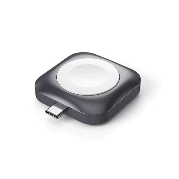 Беспроводное зарядное устройство для Apple Watch Satechi Type-C Magnetic Charging Gray ST-TCMCAWM фото