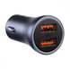 Автомобільний зарядний пристрій Baseus Golden Contactor Pro 40W USB + Type-C + Cable Type-C 5A (1m) dark gray 3191301 фото 4